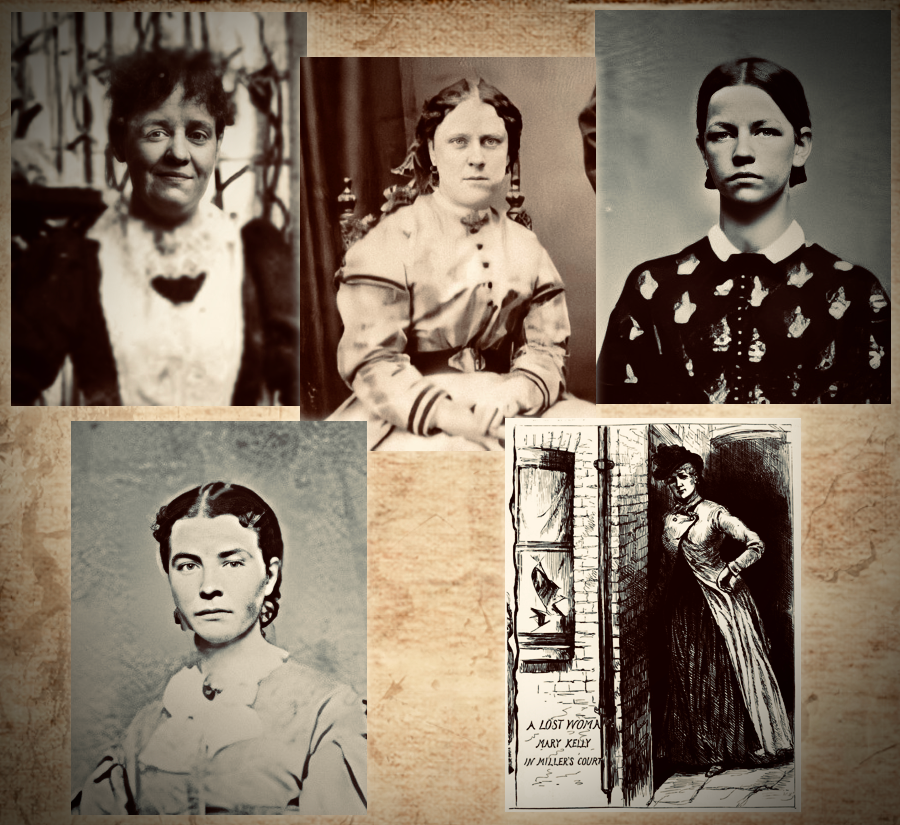 A picture of all five canonical ripper victims