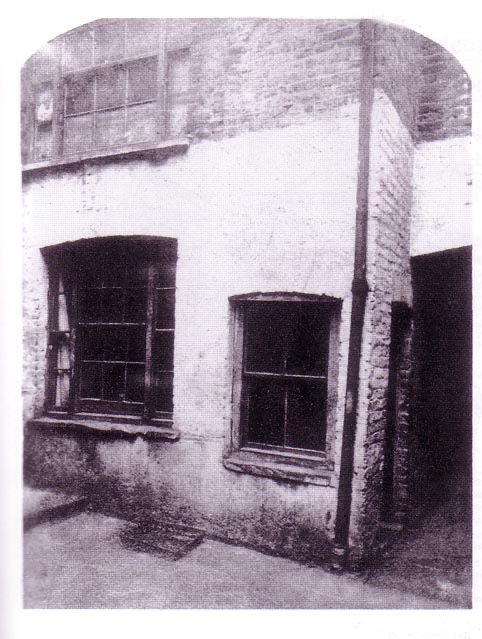A picture of the outside room window at 13 Miller's Court