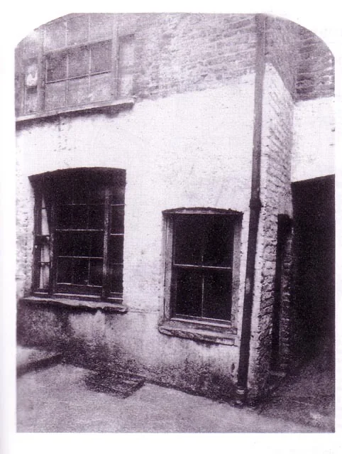 A picture of the outside room window at 13 Miller's Court