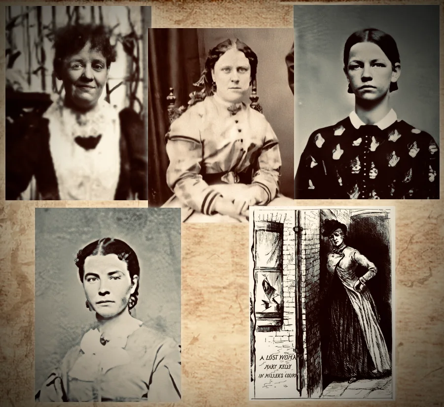 A picture of all five canonical ripper victims